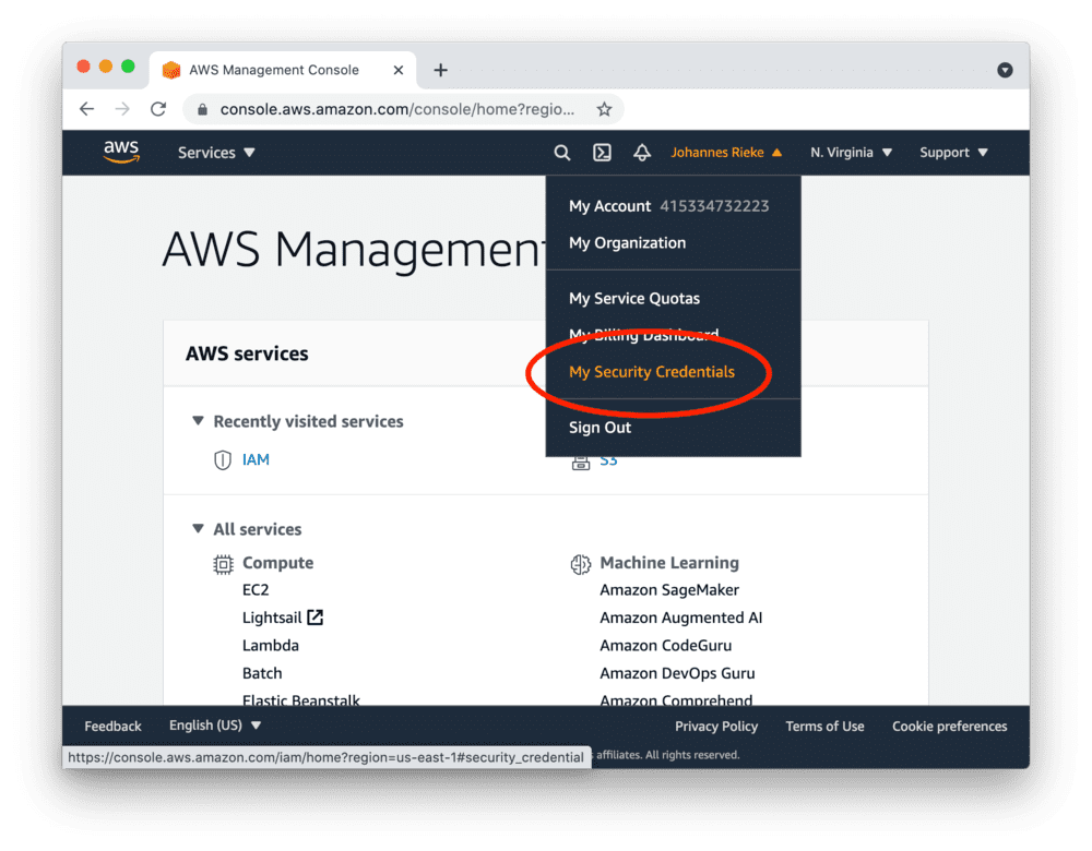 AWS screenshot 5